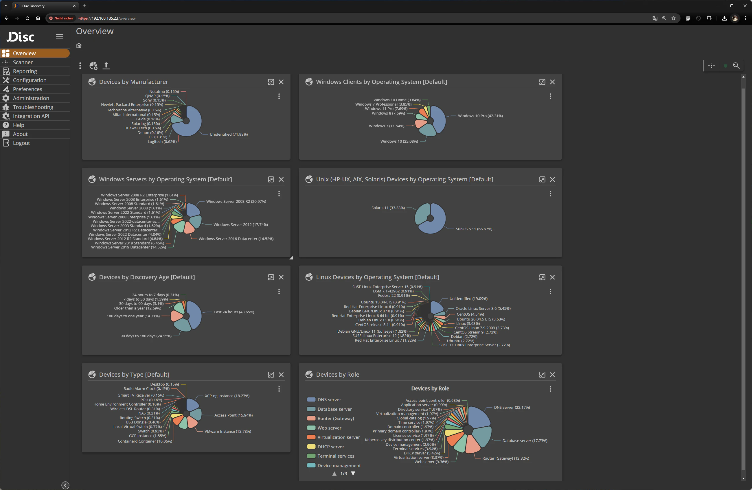 screenshot of JDisc Discovery